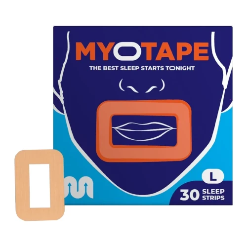 MyoTape dla dorosłych rozmiar L plastry wspierające oddychanie nosem, 30 sztuk