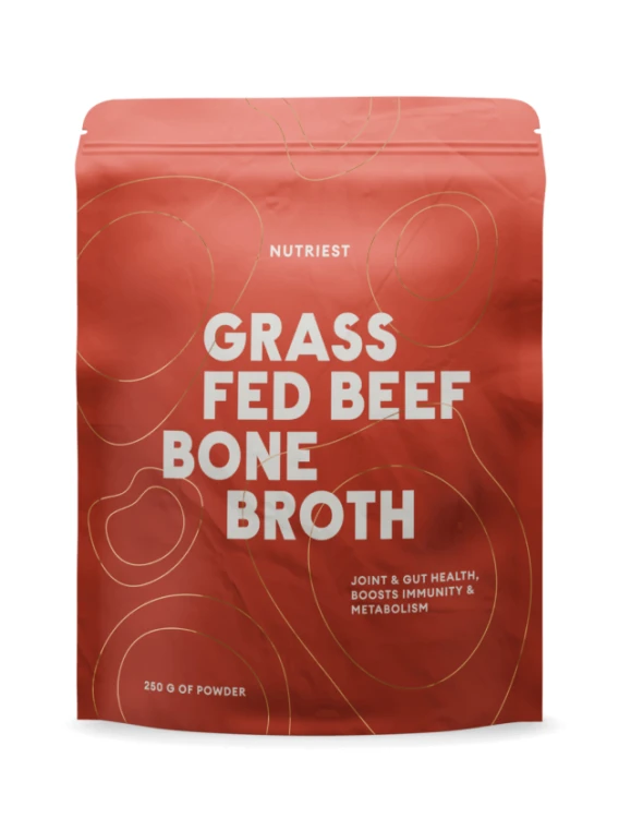 Nutriest Bulion Kostny Wołowy Z Bydła Karmionego Trawą 250g, Grass Fed