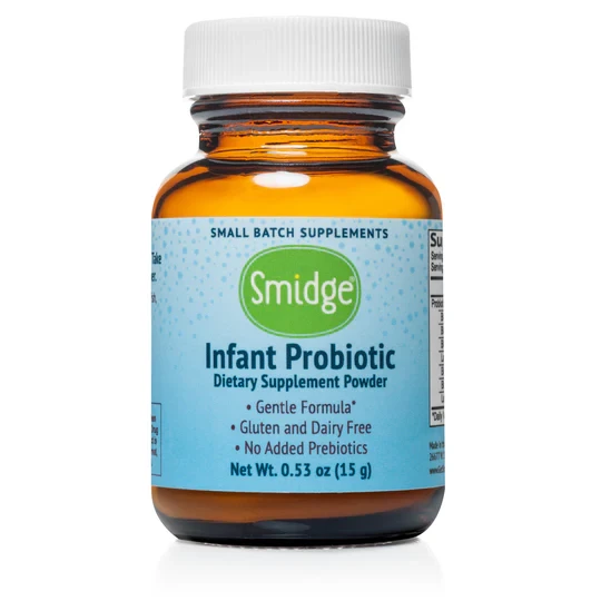 Smidge Infant Probiotic Powder, Probiotyk W Proszku Dla Niemowląt, 7 Szczepów, 15 g