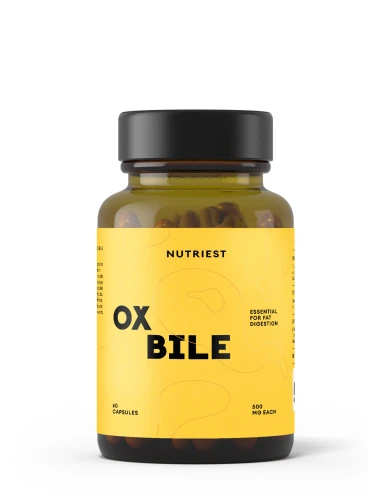 Nutriest 60 kapsułek Żółć Wołowa, Ox Bile