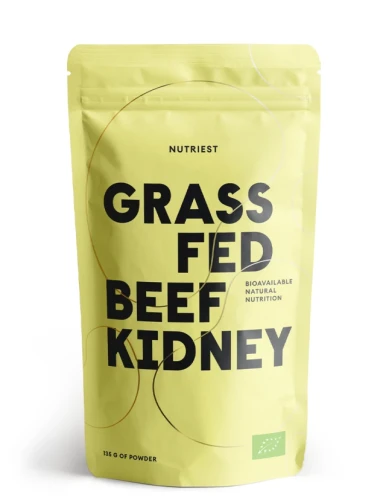 Nutriest 135 g Organiczne Liofilizowane Nerki Wołowe Z Bydła Karmionego Trawą W Proszku, Grass Fed Kidney