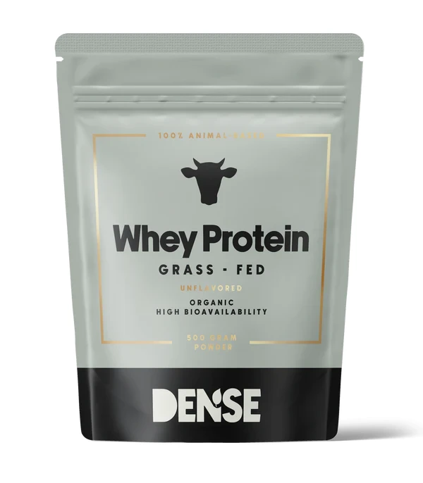 Dense Organiczne Białko Serwatkowe Od Bydła Karmionego Trawą, Bezsmakowe 500 g, Grass Fed Beef Whey