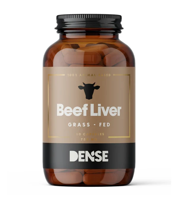 Dense Wątroba Wołowa Od Bydła Karmionego Trawą 180 kapsułek, Grass Fed Liver