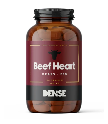 Dense Serce Wołowe Od Bydła Karmionego Trawą 180 kapsułek, Grass Fed Heart