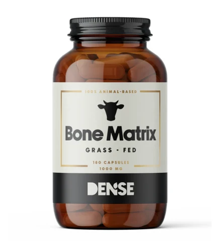 Dense Kompleks Kostny Wołowy Od Bydła Karmionego Trawą 180 kapsułek, Grass Fed Bone Matrix