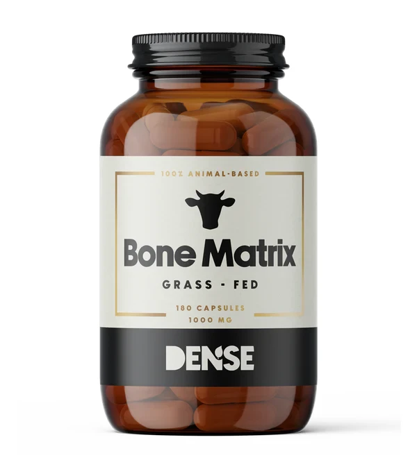 Dense Kompleks Kostny Wołowy Od Bydła Karmionego Trawą 180 kapsułek, Grass Fed Bone Matrix