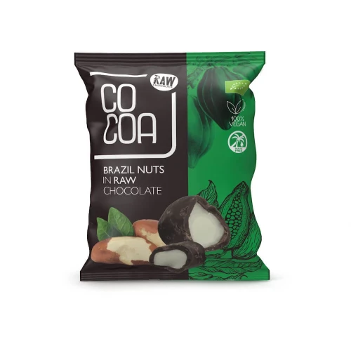 CoCoa Orzechy Brazylijskie W Ciemnej Czekoladzie 70% Bio Raw 70g